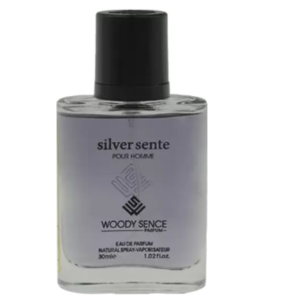 عطر ادکلن جیبی مردانه وودی سنس رایحه سیلور سنت حجم 30 میل